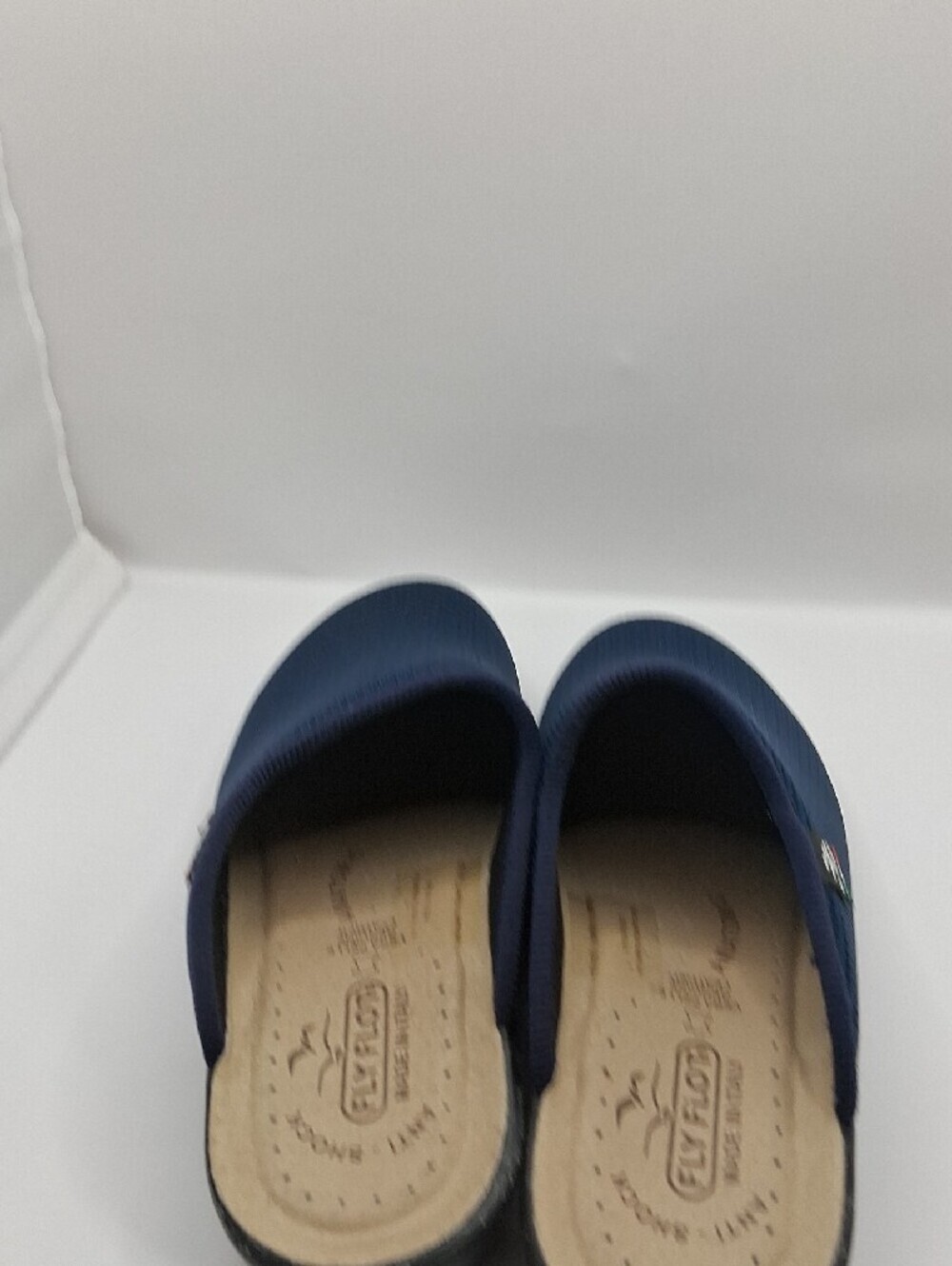 Women's Navy Mesh Slip-On Clogs - Picture 5 of 8